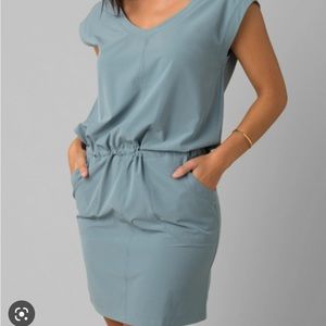 Prana Women's Mini Dress in Light Blue